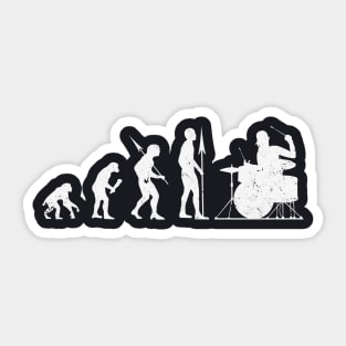 Drummer Evolution Sticker